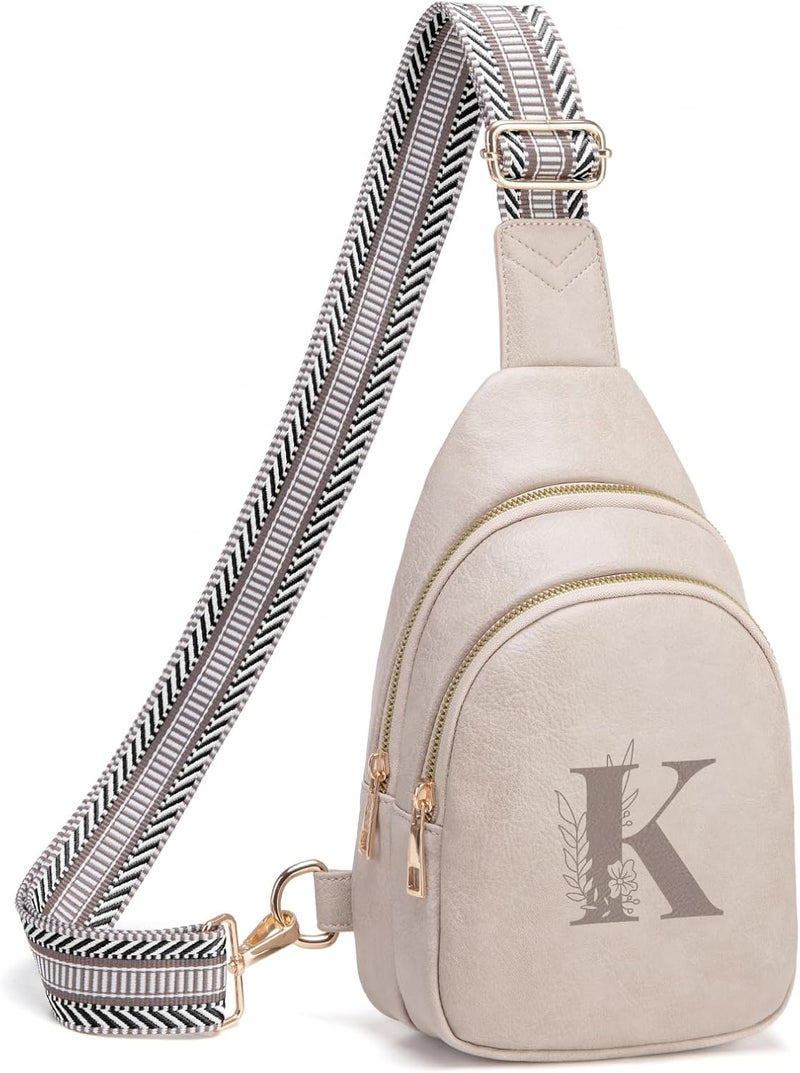 Viverte Crossbody Bags for Women Initial Sling Bag Cross Body Fanny Packs Personalized Gifts for Mom Women Wife - Image 1